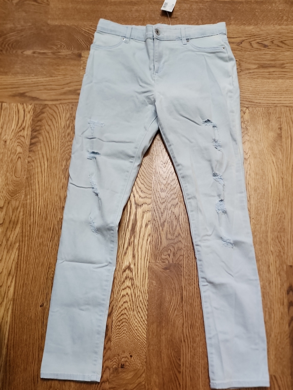 NWT The Children's Place Girls Distressed Adjustable Waist Jeggings 16